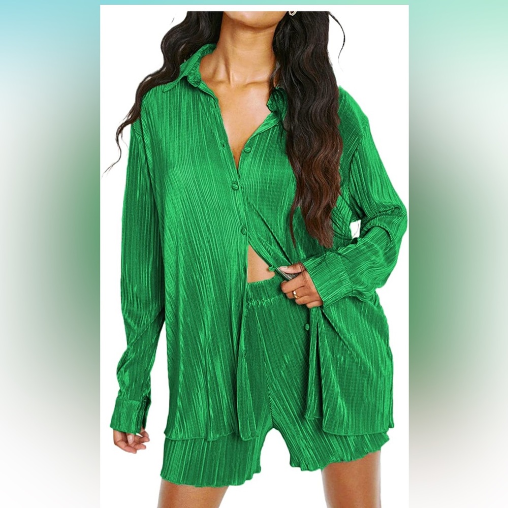 Silk Pleated Set
